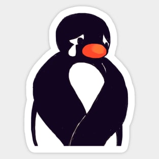 sad noot penguin meme / pingu Sticker